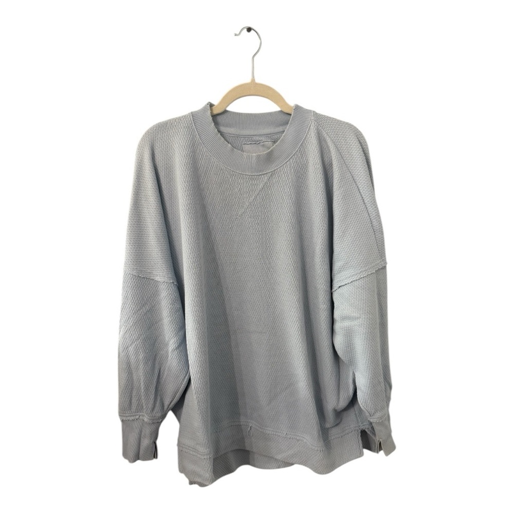 aerie Light Gray Crewneck Sweater
